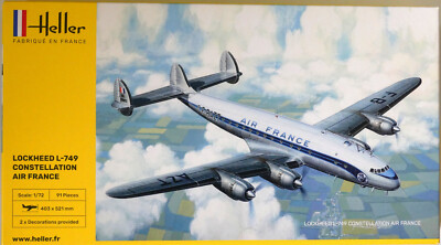 Heller 80310  L-749 Constellation  Air France  Passagierflugz. Kit 1:72 NEU /OVP