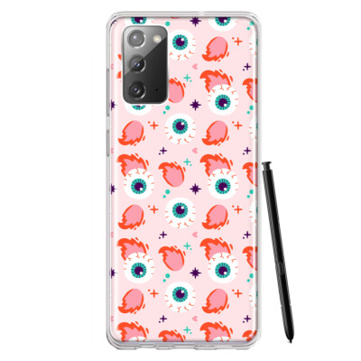 Mundaze Case for Samsung Galaxy Note 20 Cover Fire Eyeballs