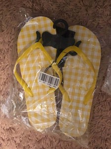 yellow gingham shoes