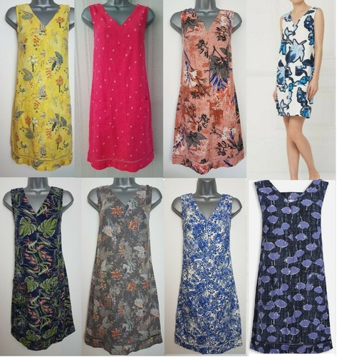 Ladies NEXT Shift Dress Linen Floral 