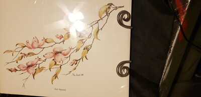 MICKEY HACKETT ASA ''Pink Dogwood''  SIGNED  PRINT NO frame , under plastic wrap