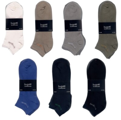 SNEAKER 3 Paar weiche Sneakersocken, , 43-46, div. Fb  *BUGATTI*