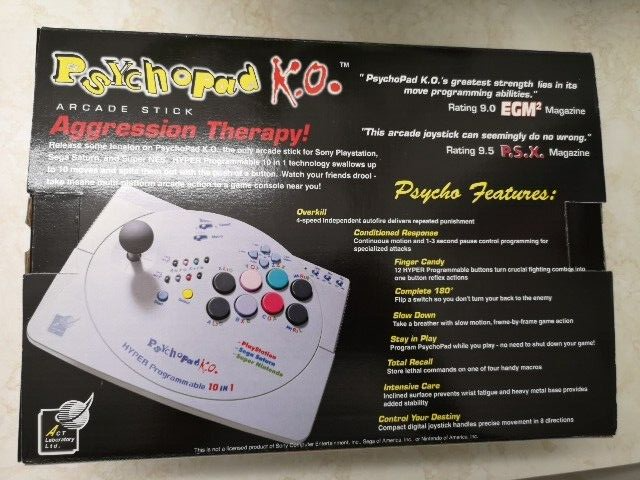 Psychopad Ko 3 In 1 Arcade Stick Cib PS1 SNES Sega Saturn | eBay