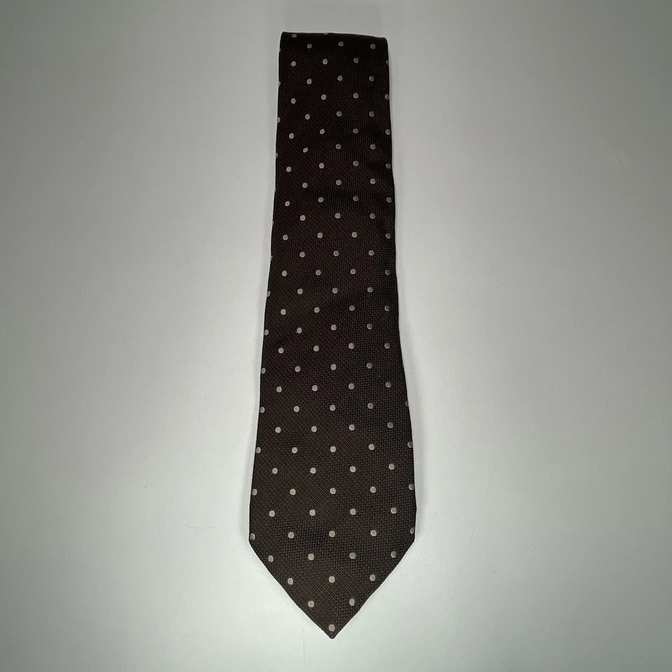 Ransom Paris France Necktie Gold Blue Red Geometric Rectangles - Image 2 of 4