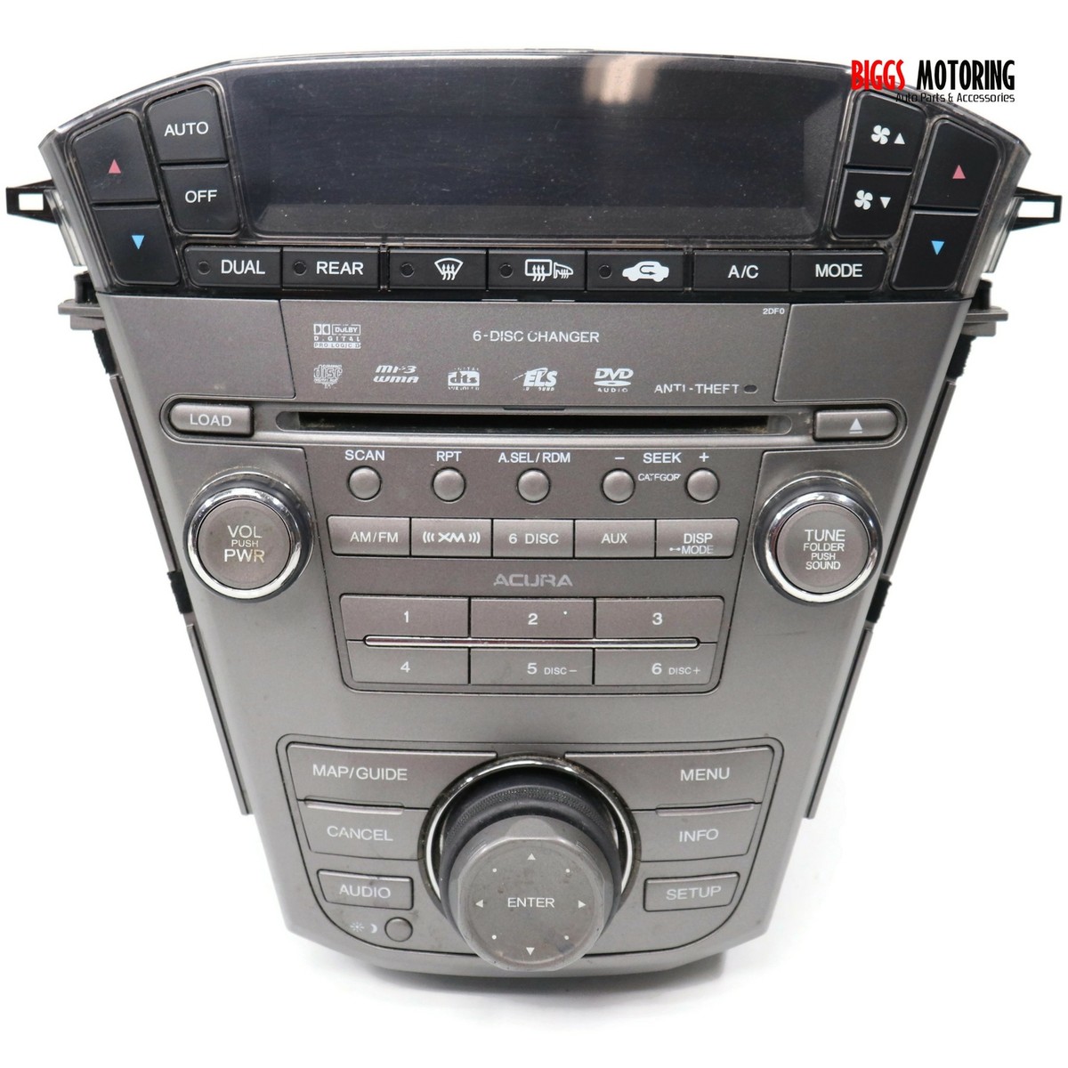 2007-2009 Acura MDX Navigation Radio 6 Disc Changer Cd Player