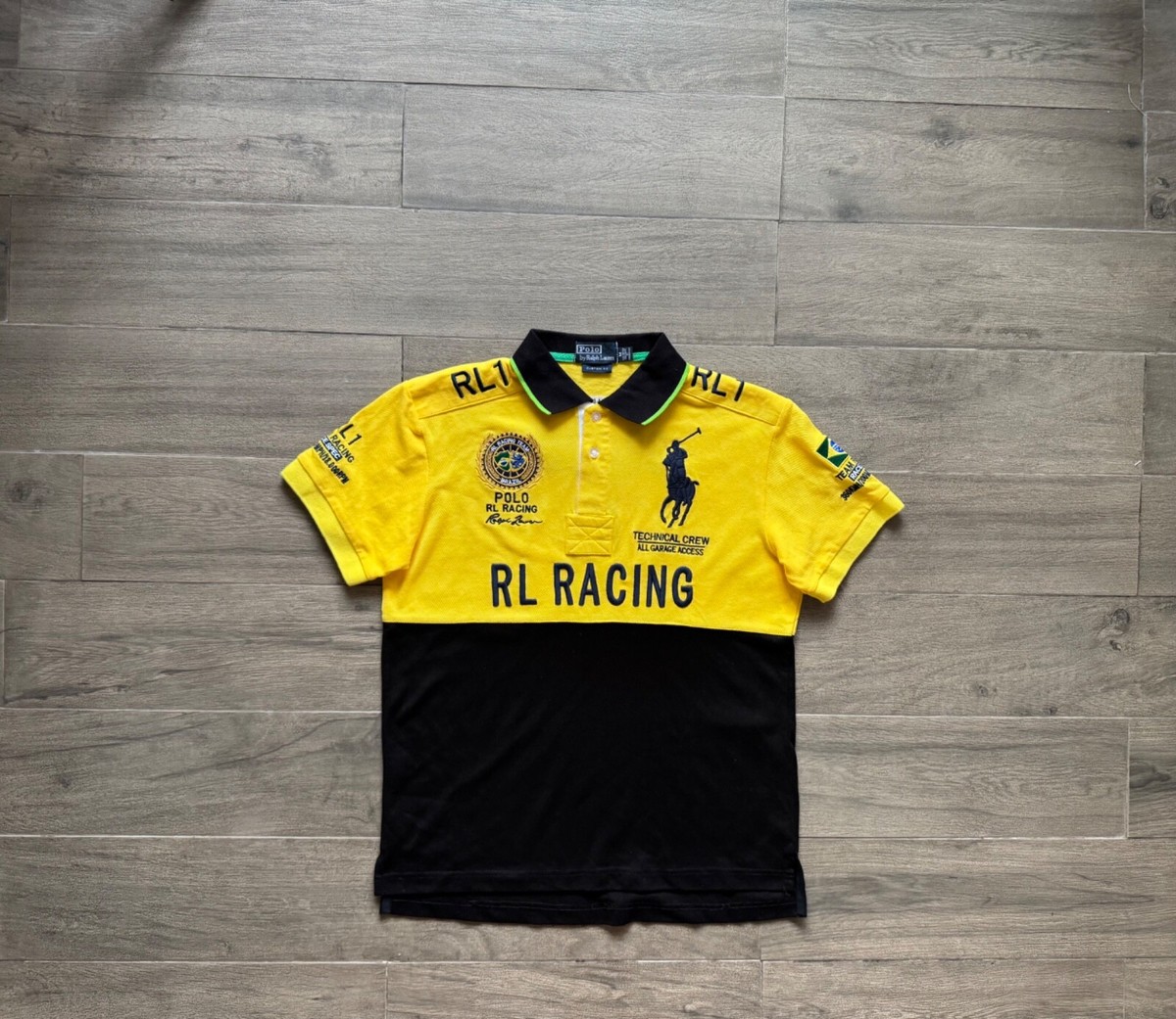 ラルフローレン ビッグポニー ポロシャツ brazil Ralph Lauren Yellow Gold Brazil Track Field Skinny POLO Big Pony