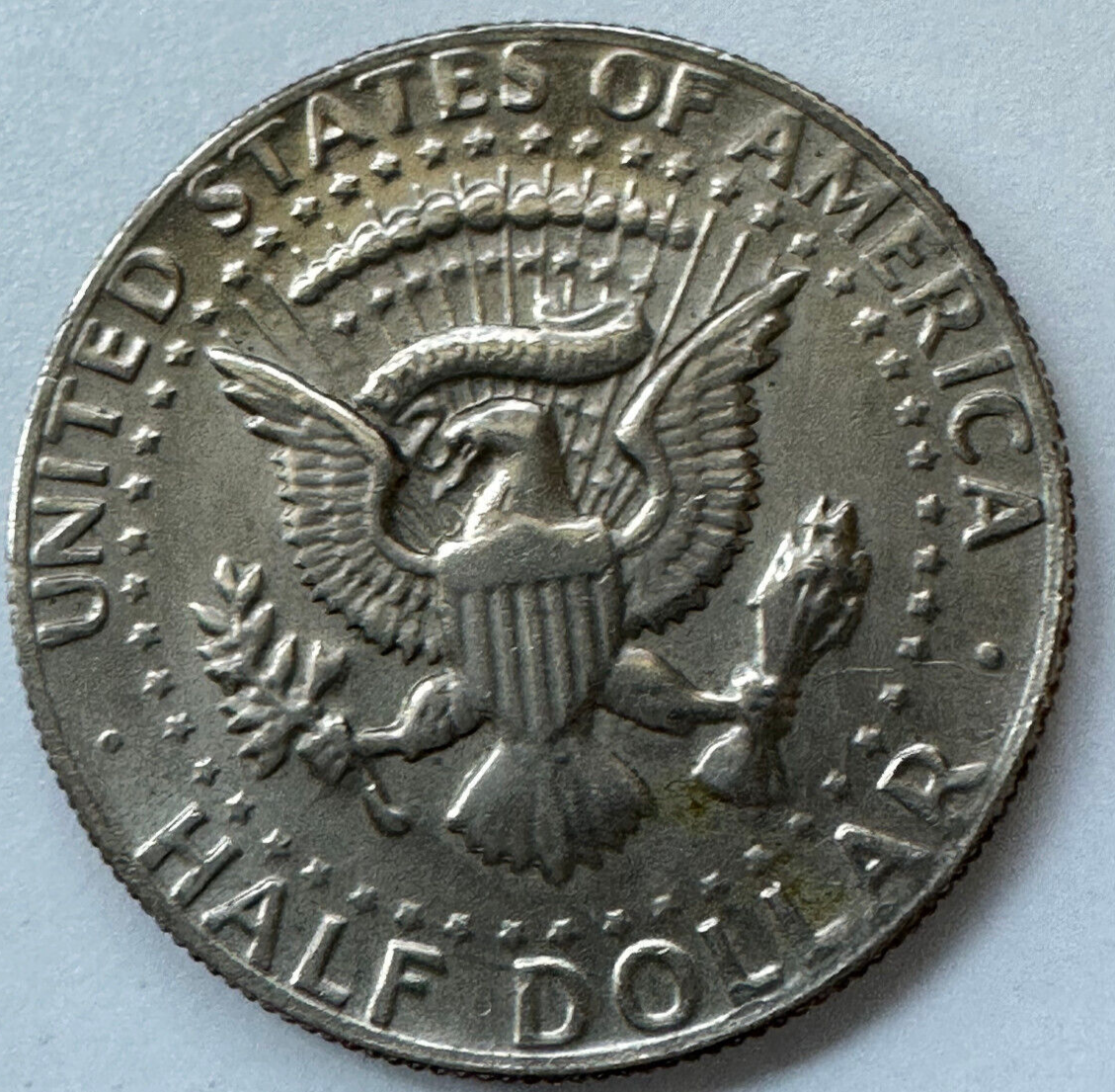 1983 P Kennedy 50-cent No FG Error 2810 Reverse struck through