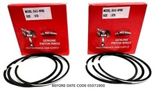 TWO PISTON RING SETS FITS BRIGGS V TWIN, OVERHEAD VALVE ENGINES, RINGS 697683