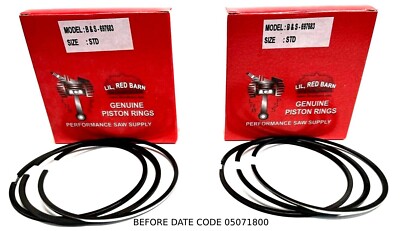 TWO PISTON RING SETS FITS BRIGGS V TWIN, OVERHEAD VALVE ENGINES, RINGS 697683