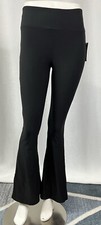 No Boundaries Women's Flare Pants Black Elastic Waist Size M 7-9 