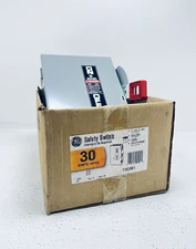 GE TH3361 Heavy Duty Safety Switch 30A, 480/600 Vac 250 Vdc, Mod 10