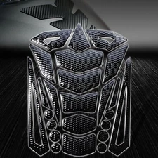 24PC Vinyl Customizable Fuel/Gas Tank Pad Decal Guard Perforated+Glossy Black