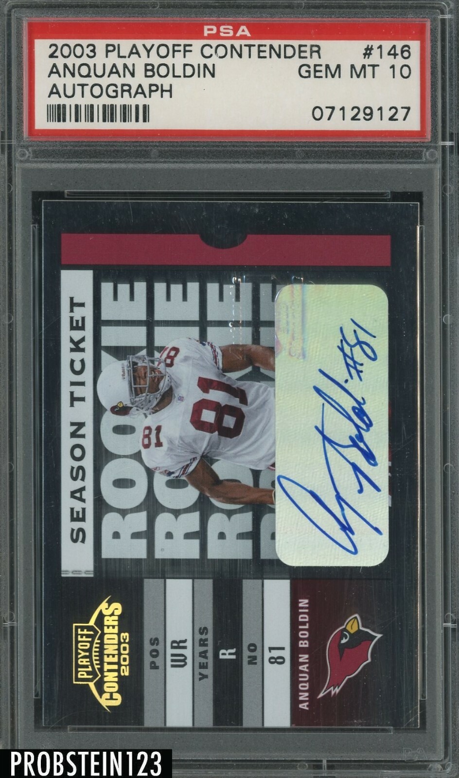 Anquan Boldin Playoff Contenders #146 Autograph