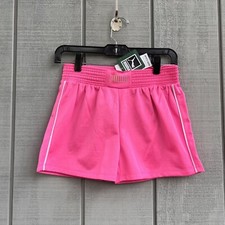 PUMA Power Pack Poly Tricot Shorts PINK active shorts for girls sz L 12-14