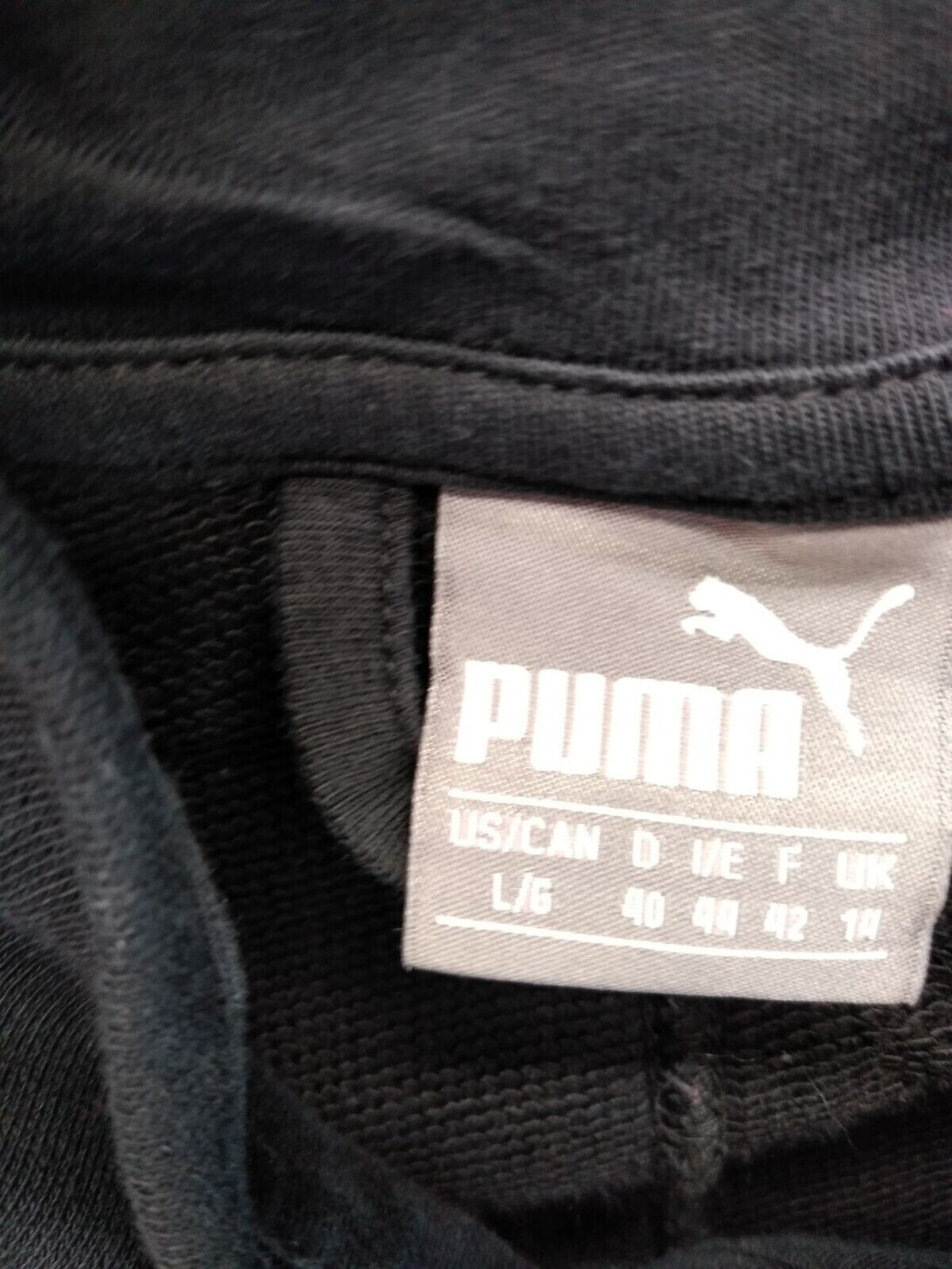 Puma  Asymmetrical Zip Moto Jacket Womens Large Black  Athletic Funnel Neck thumbnail 4