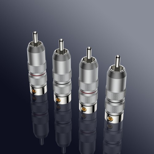 2x Viborg VR107R Rhodium plated Pure Copper RCA plug cable Connector Car Audio - Picture 11 of 22