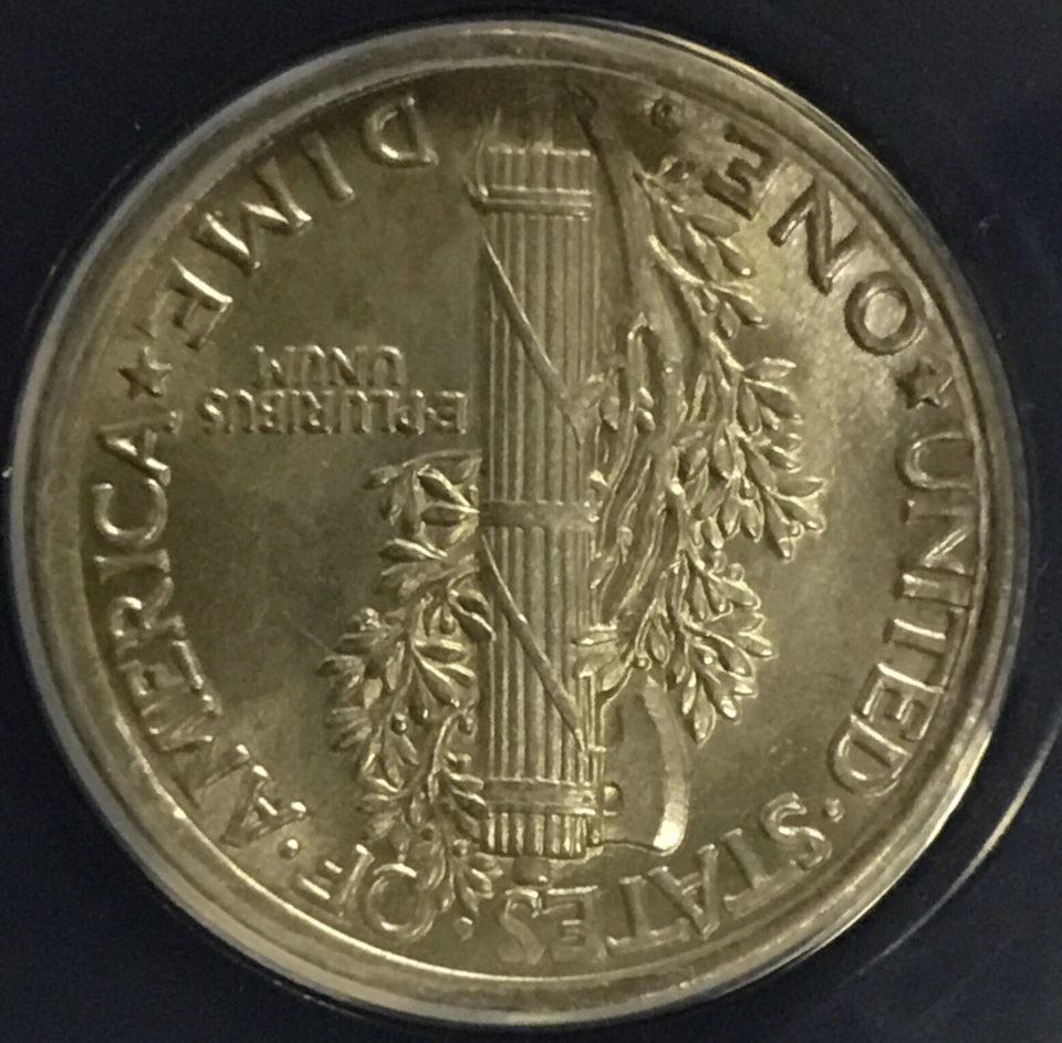 1919 D 10C Mercury Dime ANACS MS62 HIGH GRADE Beauty!! - Image 4 of 4