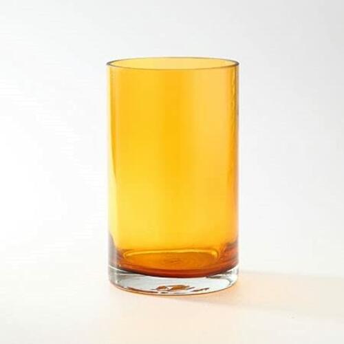 Янтарь Выдувного Толстые Пузырь Стеклянная Ваза Цилиндр 21290₽