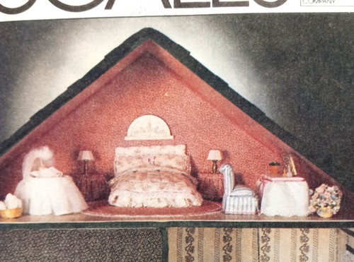 Vintage McCalls 6889 Doll House and Doll Furniture Pattern 1979 Uncut - Picture 3 of 6