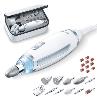 Beurer Mp62 Electric Nail Drill 24 Piece Set With Attachments Led Light