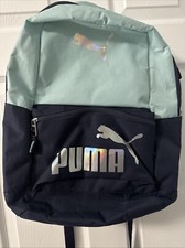 Puma Activation 18" Backpack Aqua/Navy Metallic Silver Logo GR72