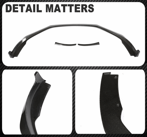 Fit For Porsche 718 Boxster Cayman 2016-18 REAL Carbon Front Bumper Spoiler Lip - Picture 12 of 12