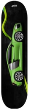 Car Art Java green Skateboard Deck 7-ply canadian hard rock maple audi r8