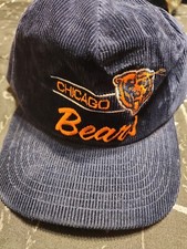 Vintage Chicago Bears NFL Football Corduroy Snapback Hat Annco Cap