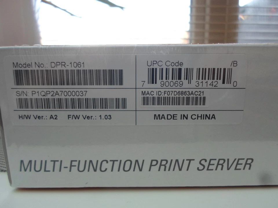 D-LINK DPR-1061 Multi Function Print Server NEW BOXED SEALED - Image 3 of 3