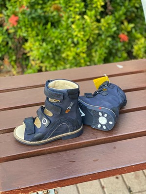 LEATHER BOYS ORTHOPEDIC SANDALS STRONG FIXATION ARCH SUPPORT CORRECTIVE US11
