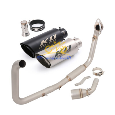 For Benelli TNT125 TNT135 2017-2023 Full System Exhaust Mufflers Front Link Pipe