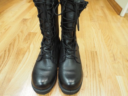 Vtg 90s Altama Military Combat Black Leather PJ 4-97 Boots NOS Women's 4.5 W - Picture 2 of 11