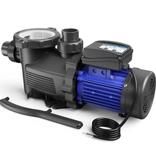 AQUASTRONG In/Above Ground Pool Pump, High Flow (with Timer, 3HP, 9350 GPH, 2...