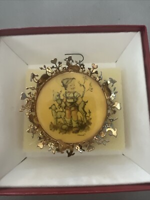 Hummel Gold Christmas Holiday Ornament - Little Goat Herder