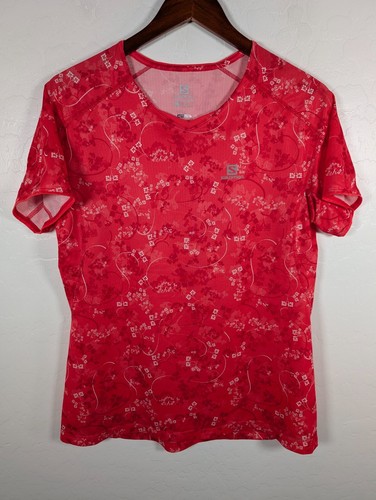Salomon, Salomon Top Women Large Actilite Activewear Short Sleeve Performance Running