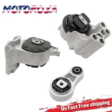 Engine Motor & Trans Mount 3PCS Set For 10-12 Ford Fusion/07-12 Lincoln MKZ 3.5L