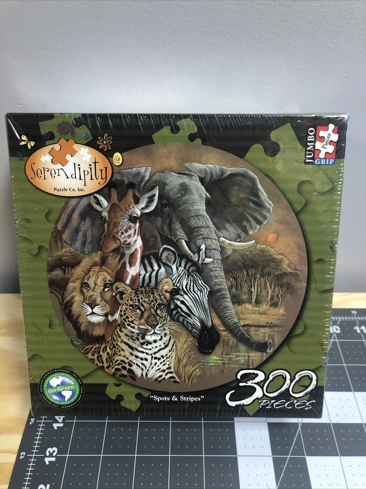Пазл Spots Stripes Safari Animals Serendipity 300 Jumbo Grip экологичный B6 - Изображение 2 из 4