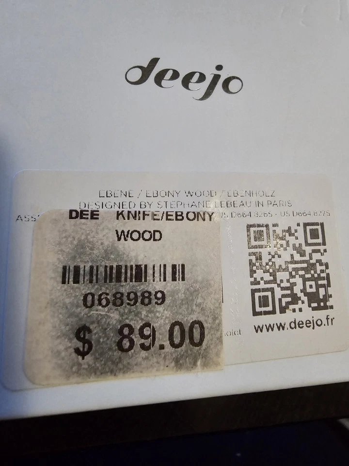 Navaja de Bolsillo Plegable Deejo 37g - Delgada y Ligera Acero Inoxidable -NUEVA EN CAJA Foto 3 de 4