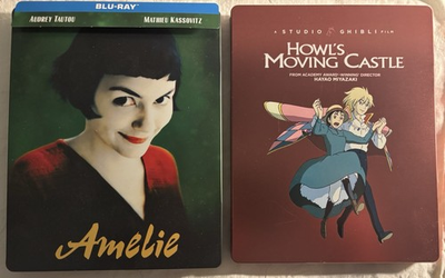 #ad Amélie Blu ray 2001 Howls Moving Castle Ghibli Steelbook Lot $39.99
