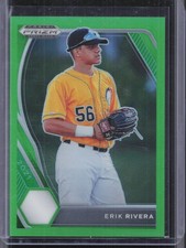 2021 Panini Prizm Draft Picks #PDP215 Erik Rivera Lime Green Prizm #/75