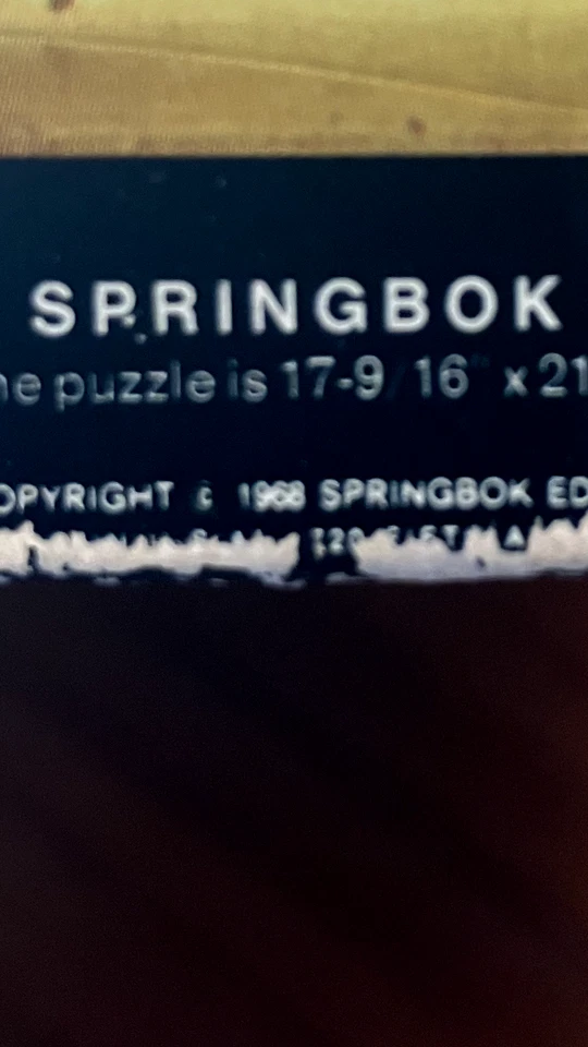 VTG Complete 500+ Piece * FLOWERS * Severin Roesen Jigsaw Puzzle Springbok 1968 - Image 3 of 4