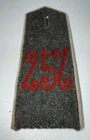 WW1 WWI Imperial German Army Military Feldgrau Shoulder Board Infantry 257th