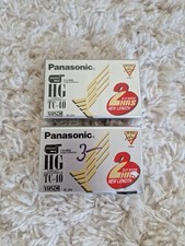 Lot Of 2 Panasonic VHS C Camcorder Compact Video Cassette Tape High Grade New