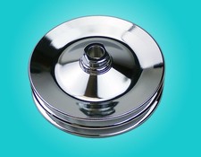 Chevrolet Power Steering Pump Keyed Pulley 3941107de 58 Id Chrome