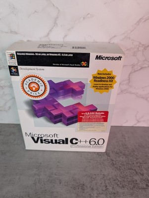 Microsoft Visual C++ 6.0 Professional Edition Immaculate Condition with CD Key