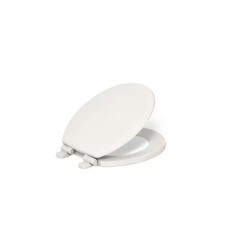 KOHLER Stonewood Round Quiet-Close Toilet Seat in Biscuit K-20467-96