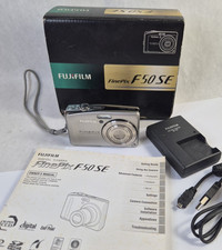 Fujifilm FinePix F Series F50se 12.0MP Digital Camera, Charger, Memory, Tested