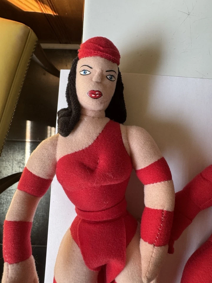 2003 Marvel Daredevil and Elektra Plush Vintage Rare Kellytoy Fast Shipping - Image 2 of 4