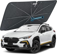 2026 Upgraded Windshield Sun Shade Umbrella, Front Window Sunshade with Thermo