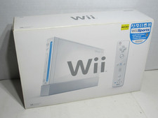 Nintendo Wii Console RVL-001 Wii Sports Bundle Original Box -No Game - Tested